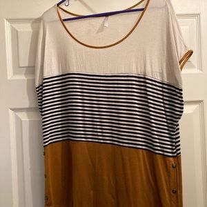 Striped short sleeve